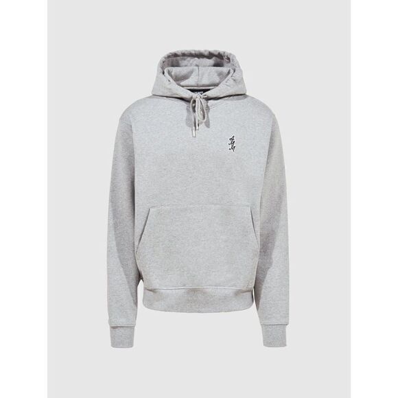 A Ma Maniere Cursive Hoodie Gray Embroidered Cotton Pullover Jordan NWT Sz Small - Picture 1 of 8